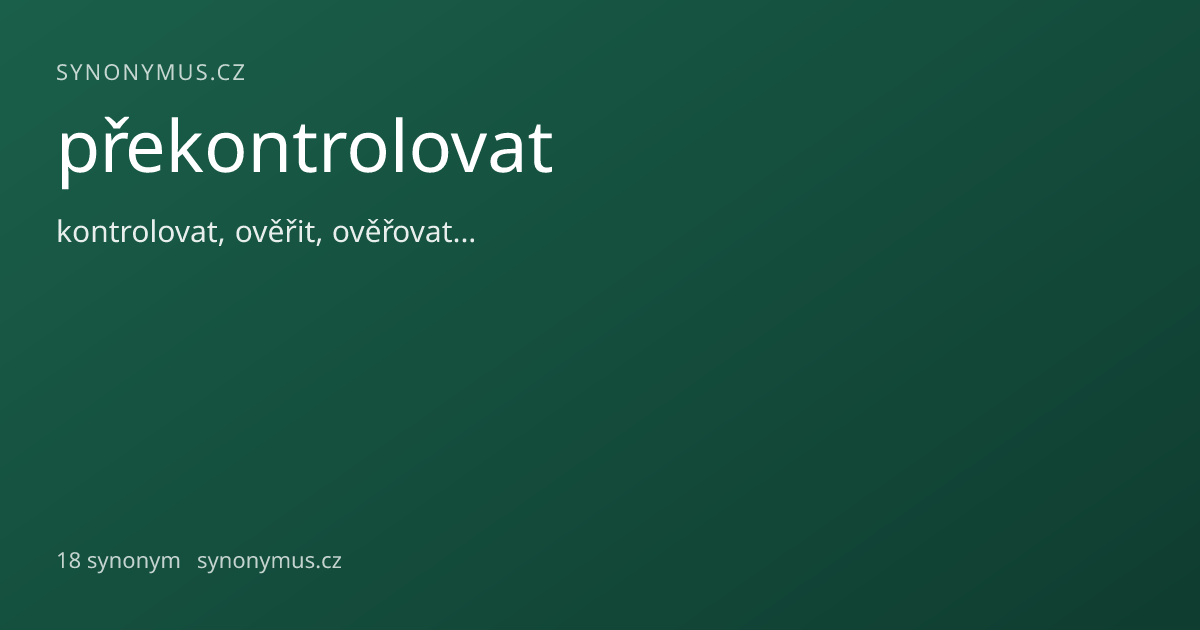 Náhled odkazu: překontrolovat