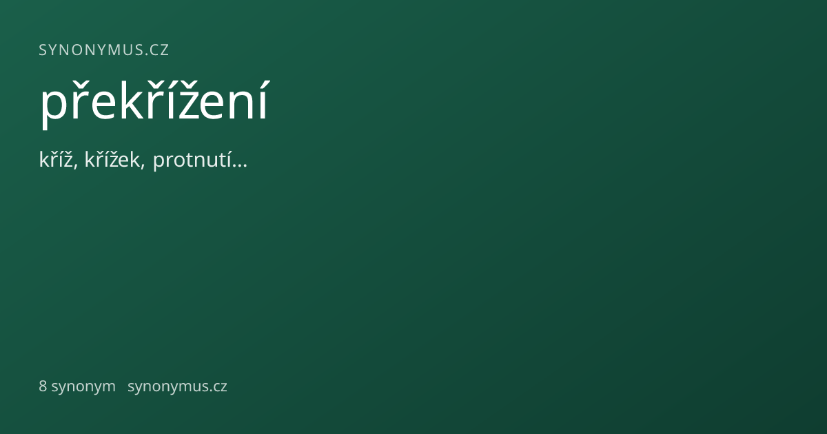 Náhled odkazu: překřížení