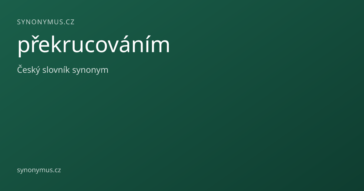 Náhled odkazu: překrucováním