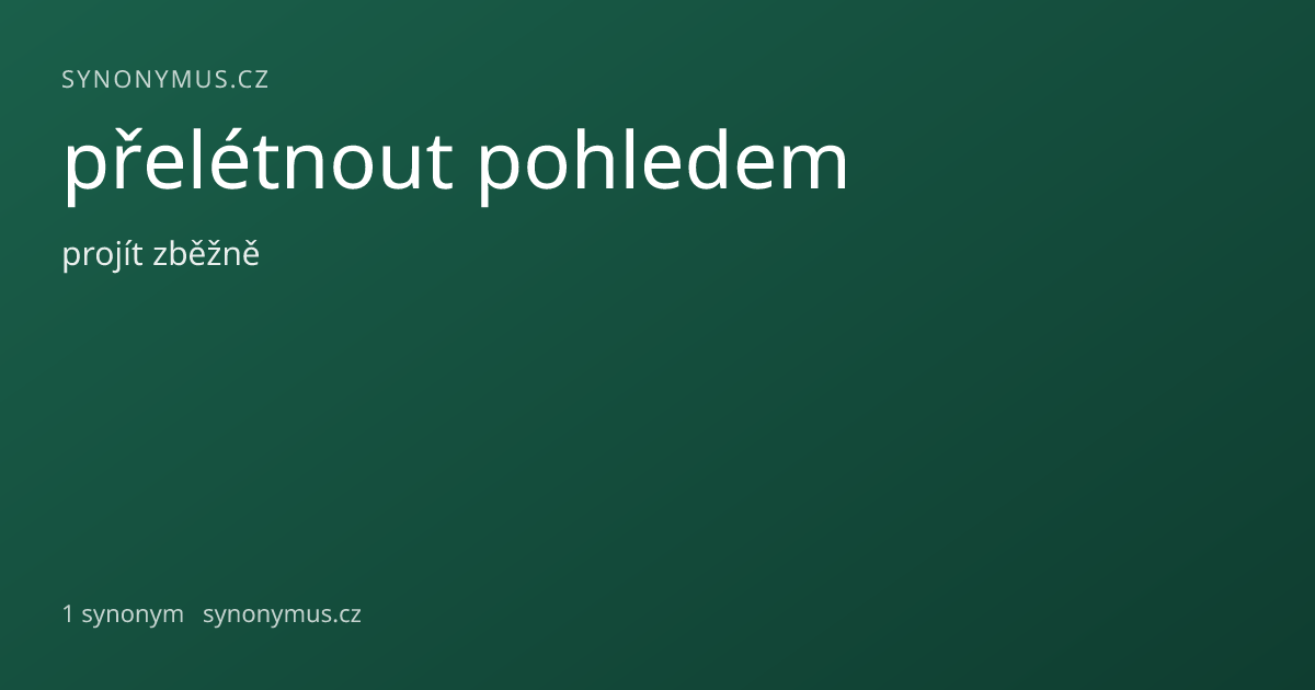 Náhled odkazu: přelétnout pohledem
