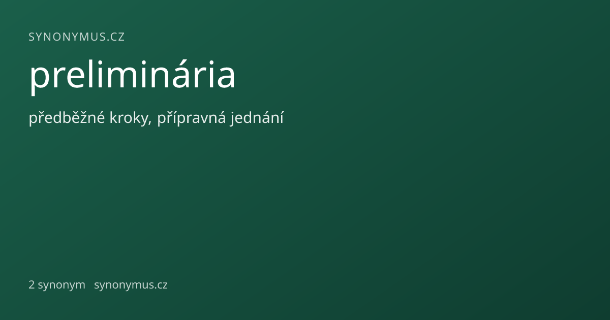 Náhled odkazu: preliminária