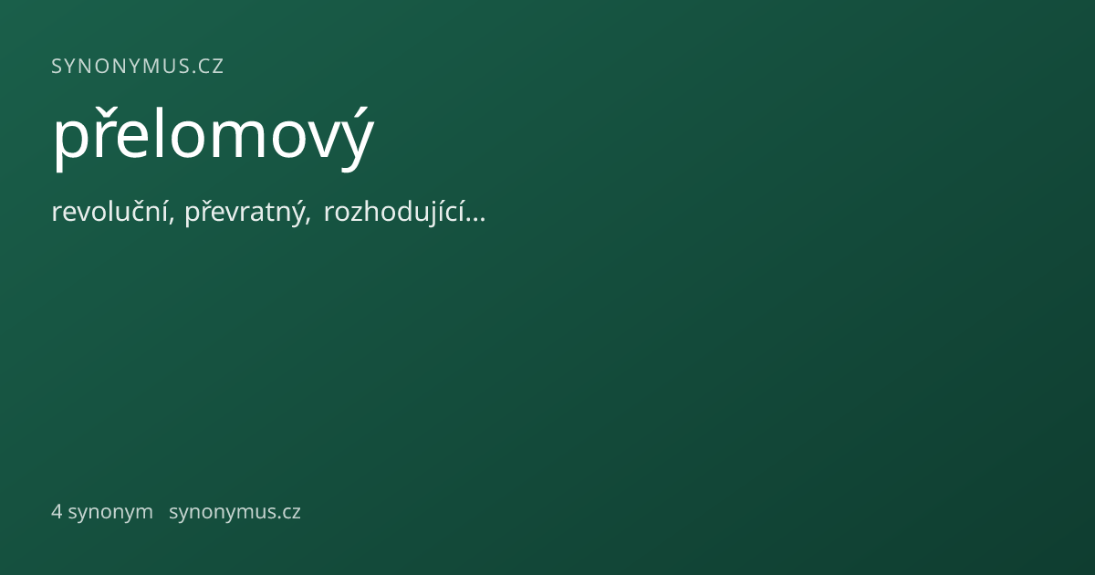 Náhled odkazu: přelomový