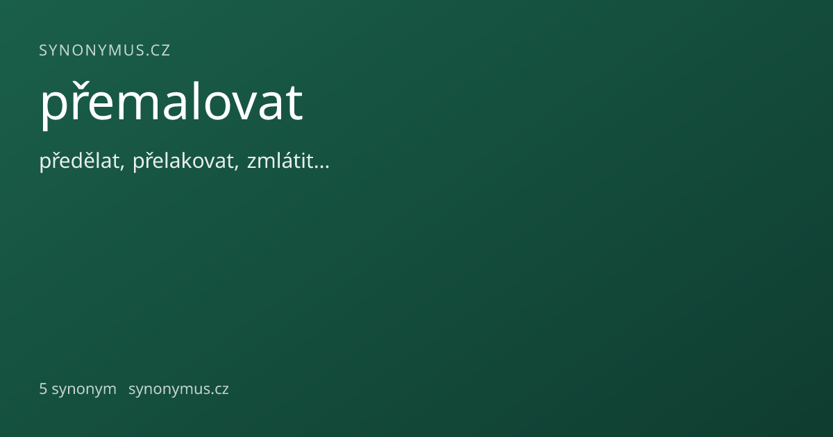 Náhled odkazu: přemalovat