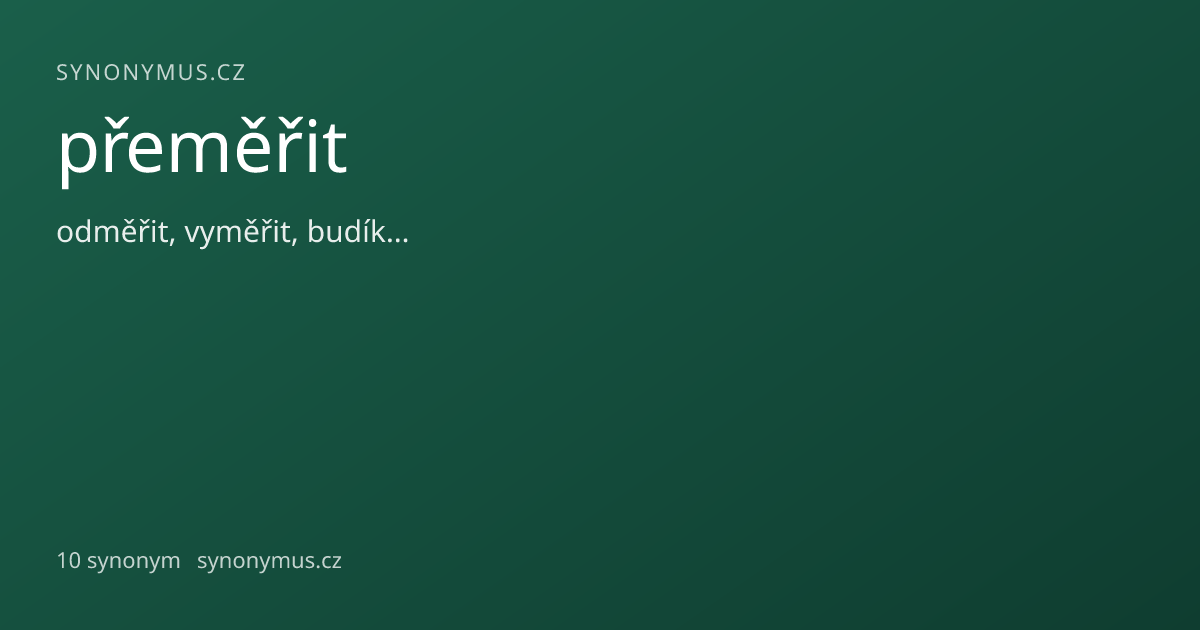Náhled odkazu: přeměřit