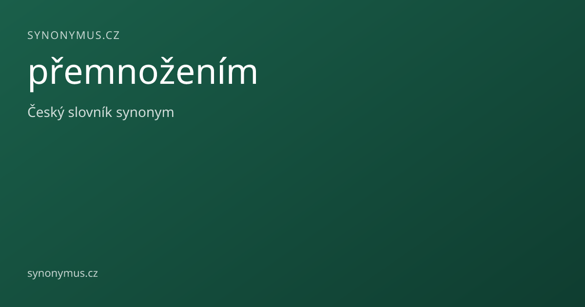 Náhled odkazu: přemnožením