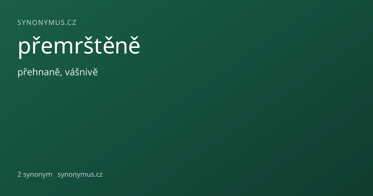 Náhled odkazu: přemrštěně