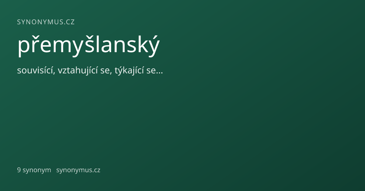 Náhled odkazu: přemyšlanský