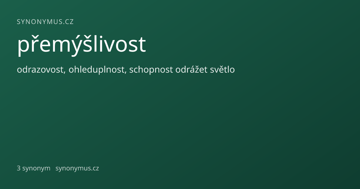 Náhled odkazu: přemýšlivost