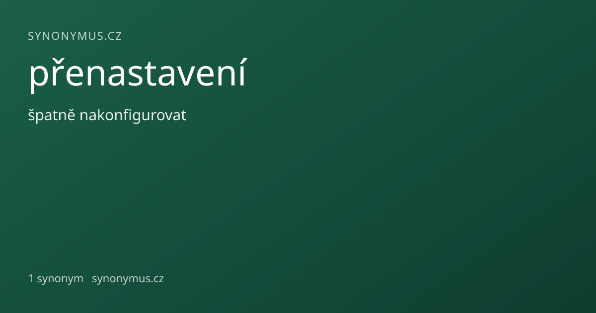 Náhled odkazu: přenastavení