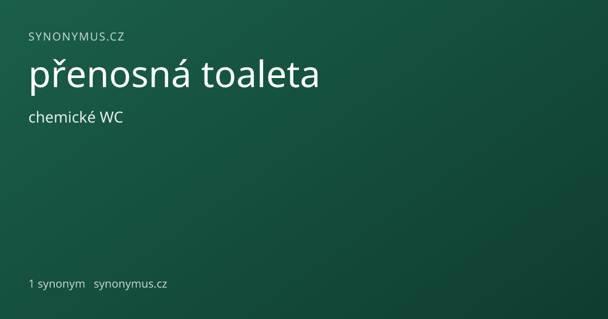 Náhled odkazu: přenosná toaleta