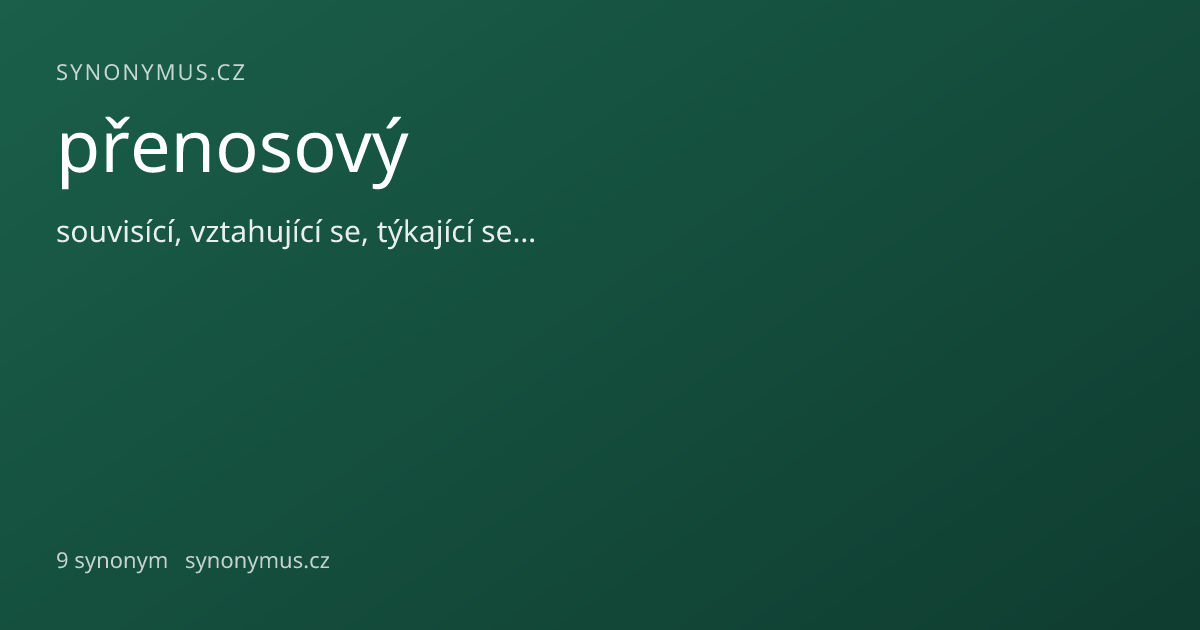 Náhled odkazu: přenosový