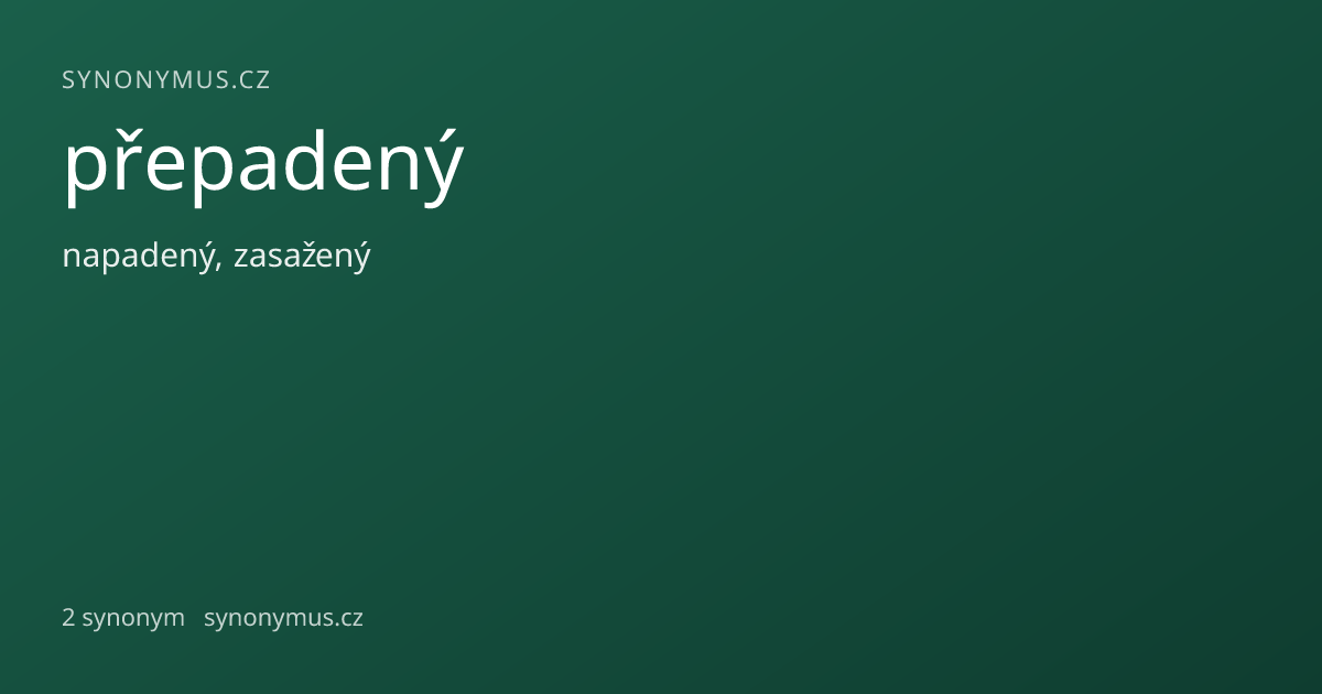 Náhled odkazu: přepadený