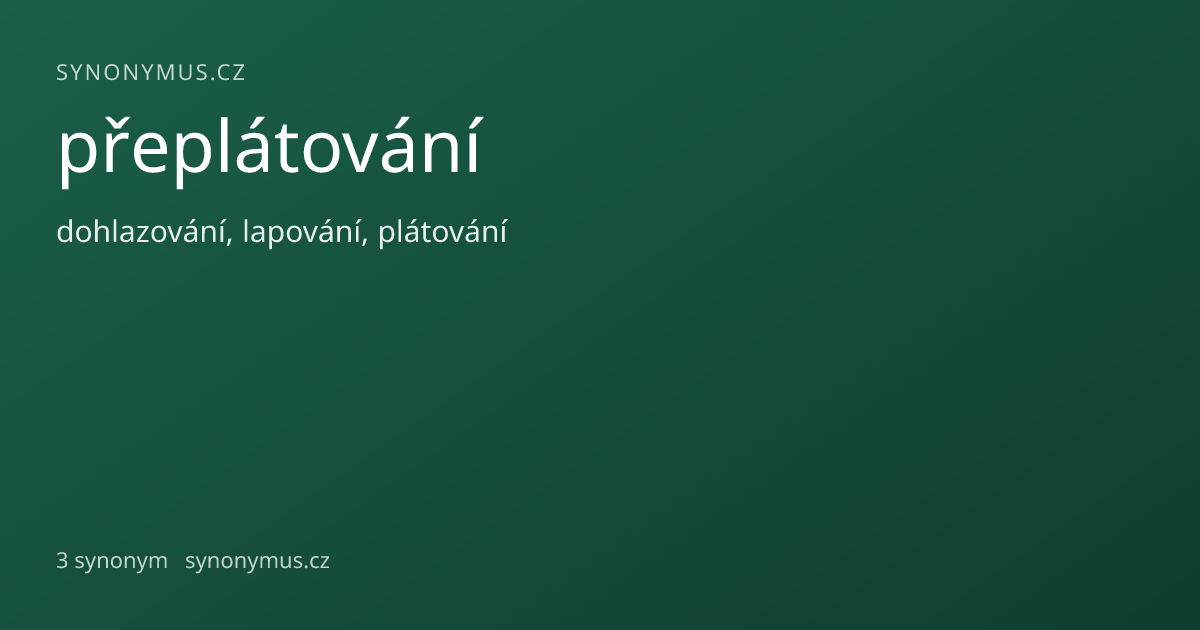 Náhled odkazu: přeplátování