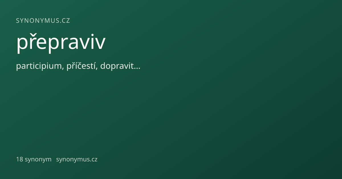 Náhled odkazu: přepraviv