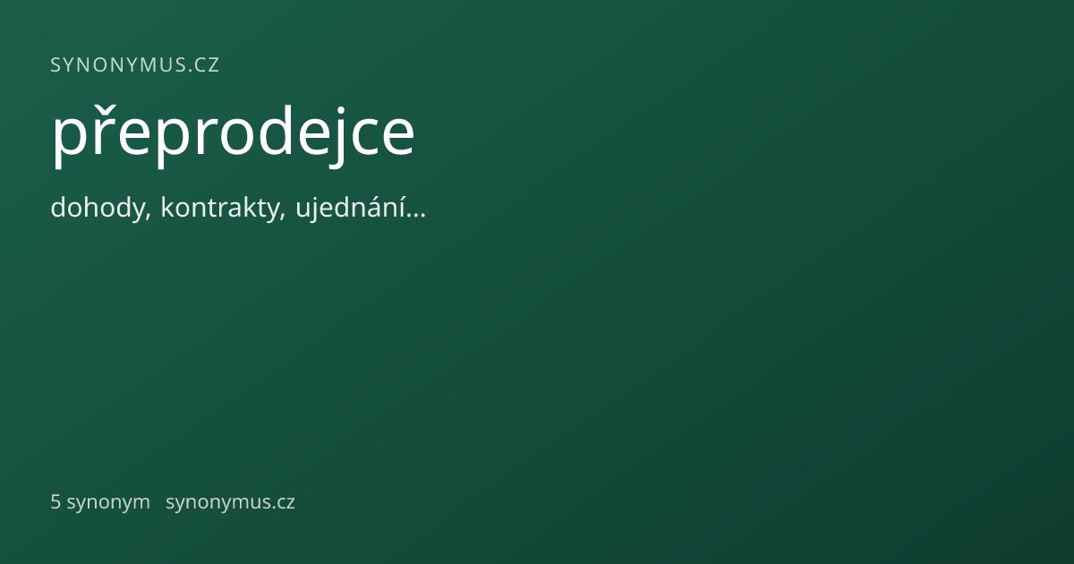 Náhled odkazu: přeprodejce