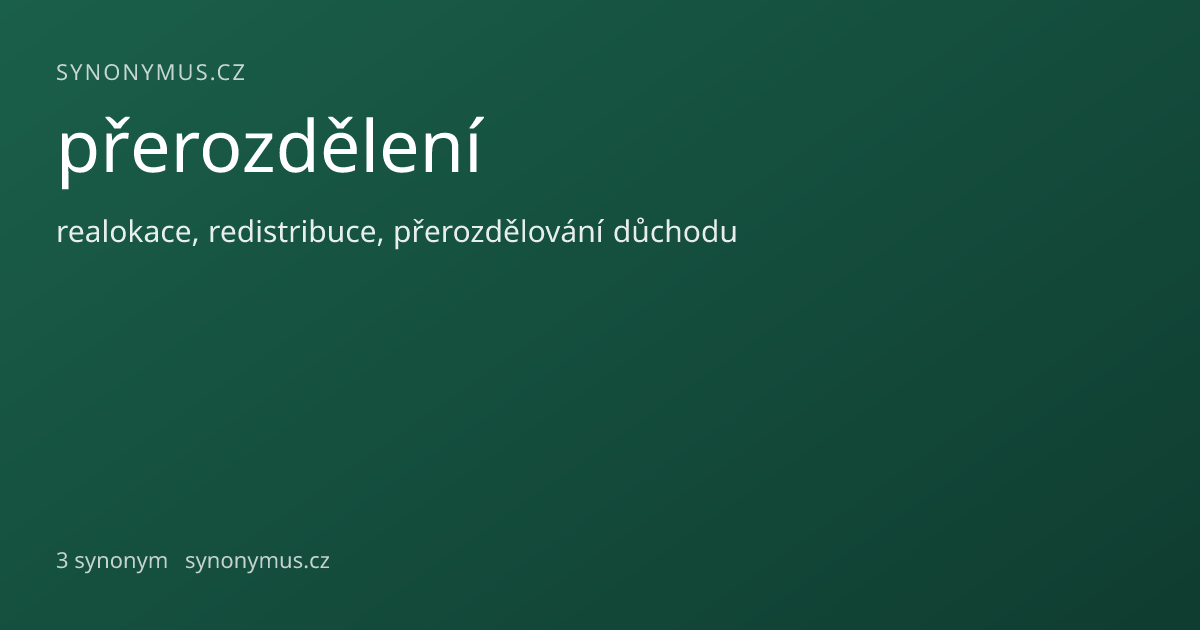 Náhled odkazu: přerozdělení