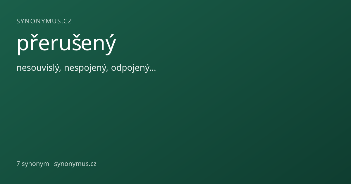 Náhled odkazu: přerušený