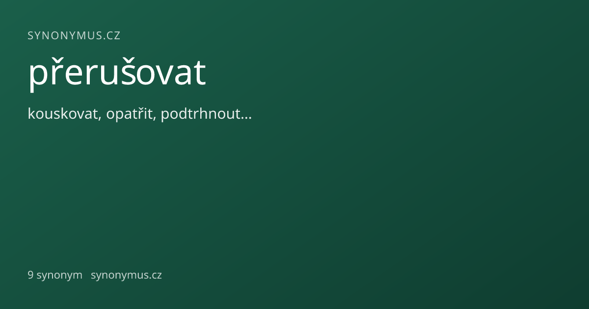 Náhled odkazu: přerušovat