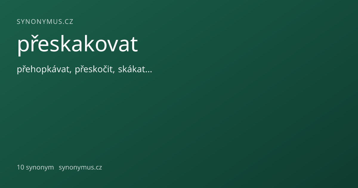 Náhled odkazu: přeskakovat