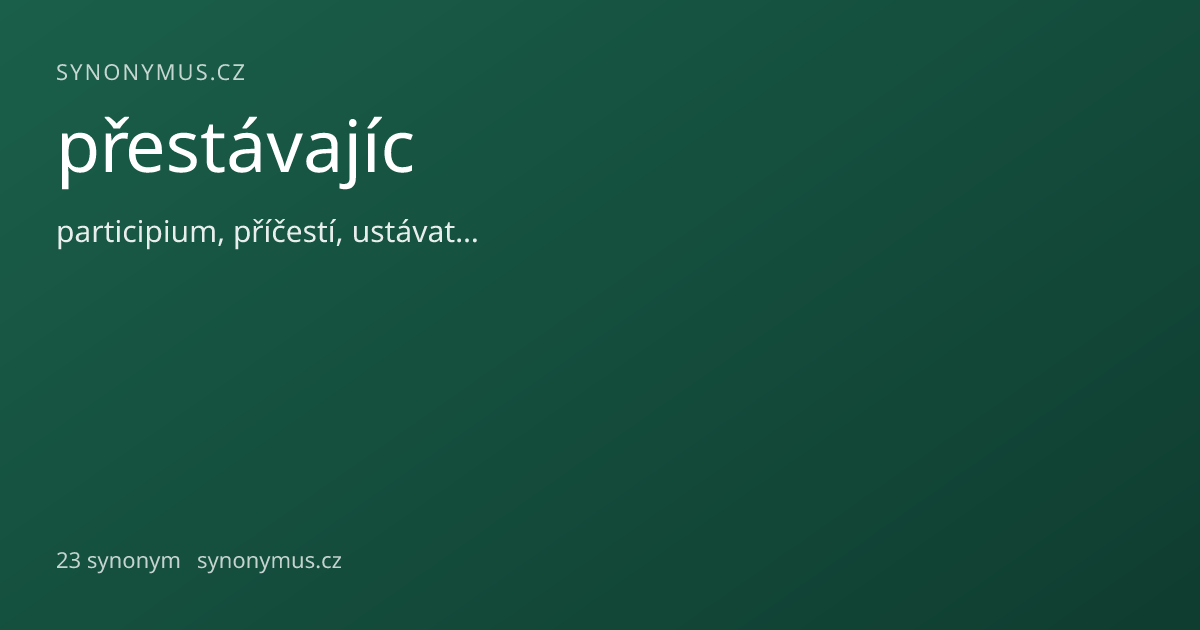 Náhled odkazu: přestávajíc