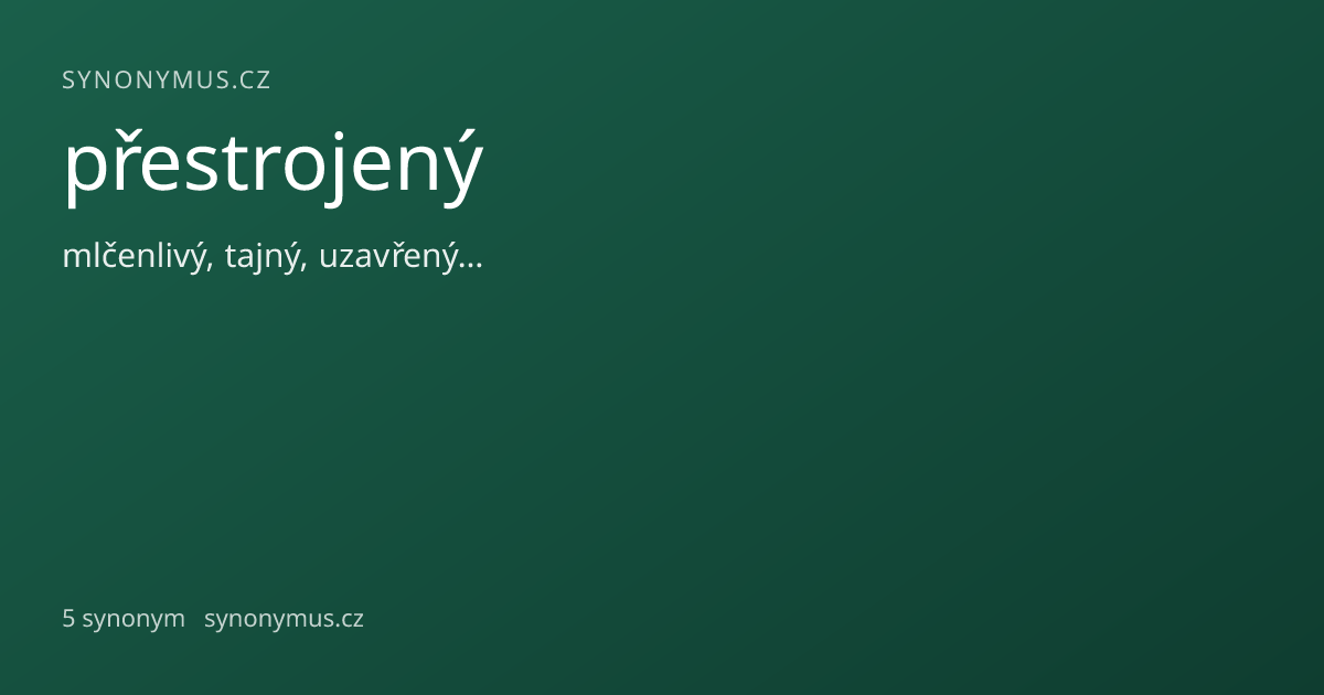 Náhled odkazu: přestrojený