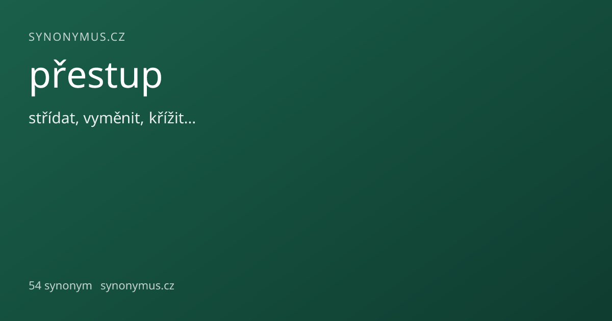 Náhled odkazu: přestup