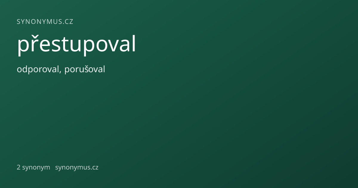 Náhled odkazu: přestupoval