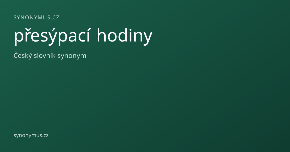Náhled odkazu: přesýpací hodiny