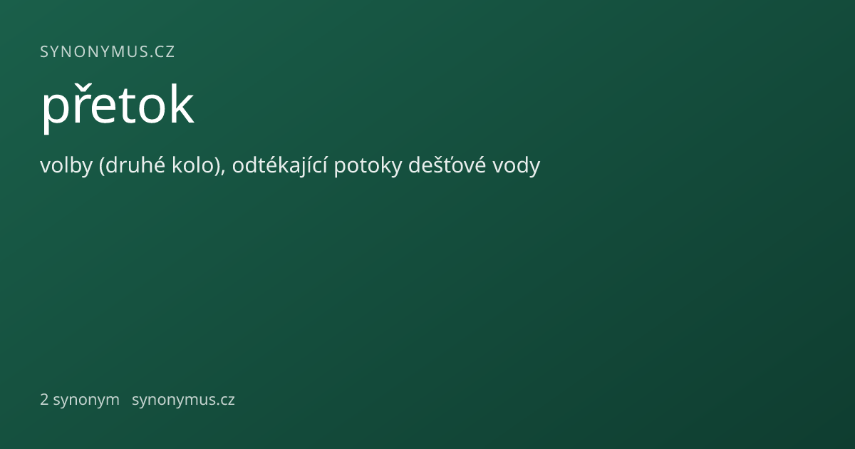 Náhled odkazu: přetok