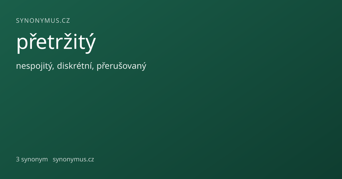 Náhled odkazu: přetržitý