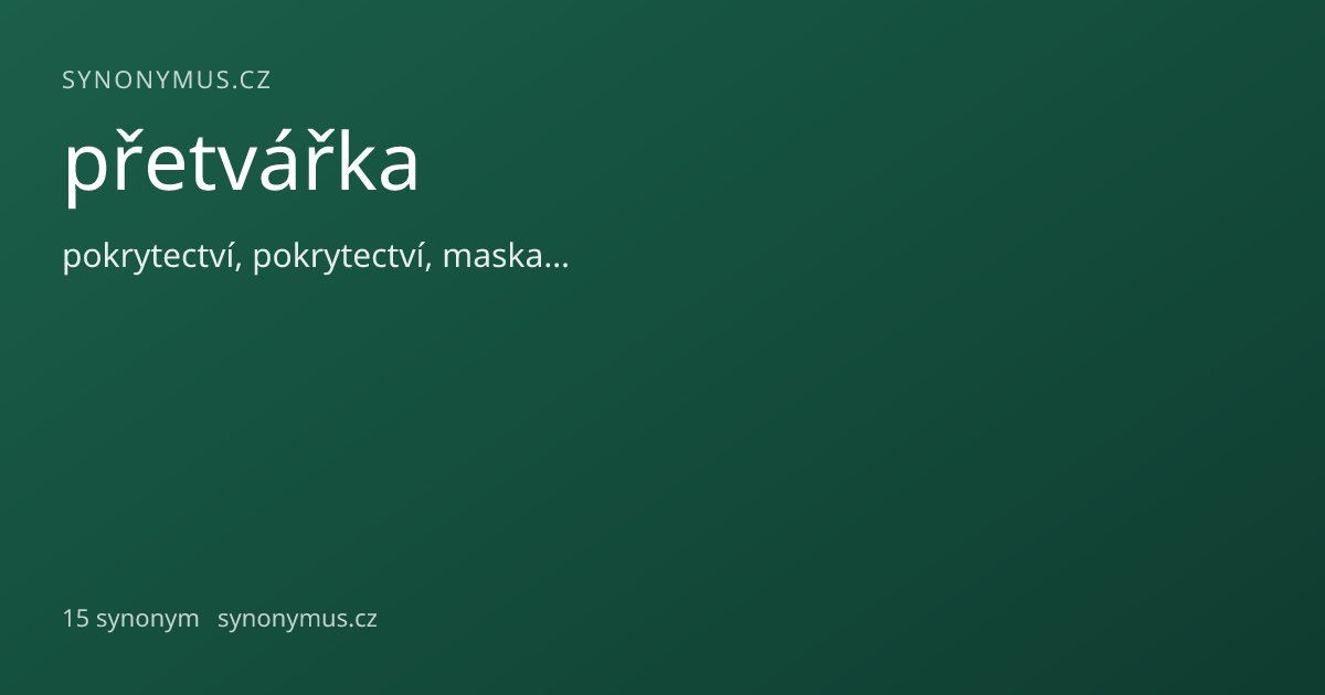 Náhled odkazu: přetvářka