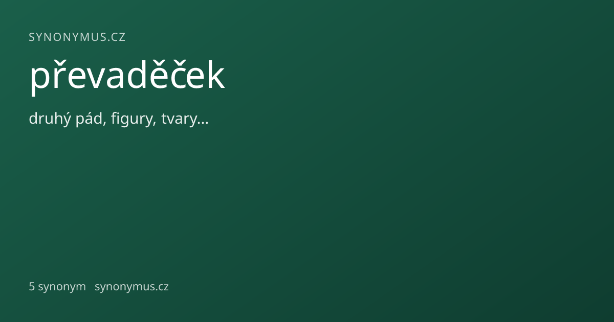 Náhled odkazu: převaděček
