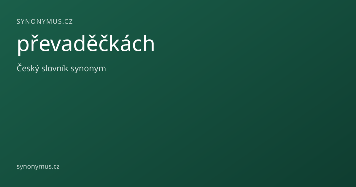 Náhled odkazu: převaděčkách