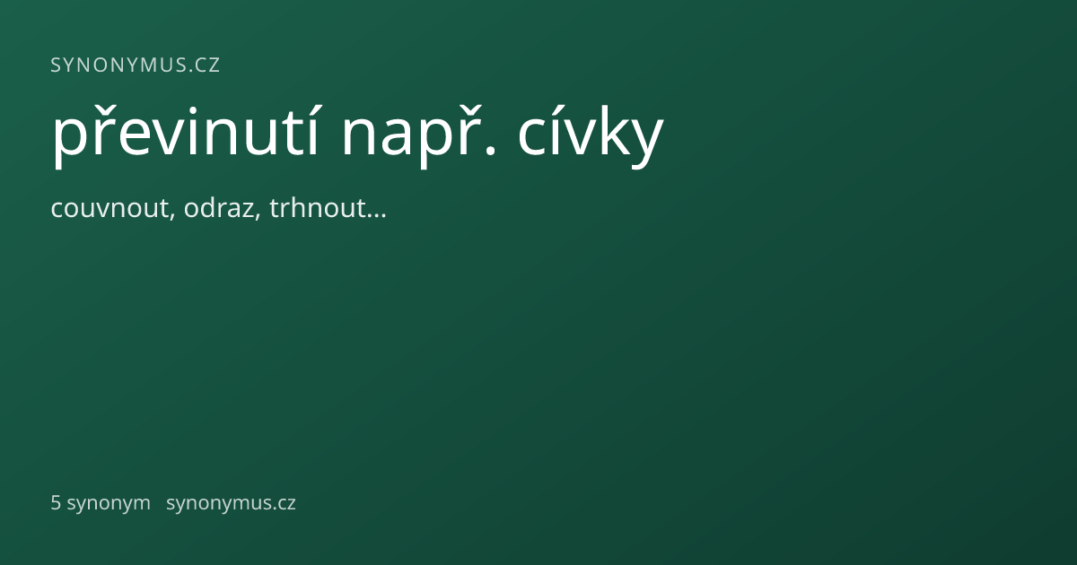 Náhled odkazu: převinutí např. cívky