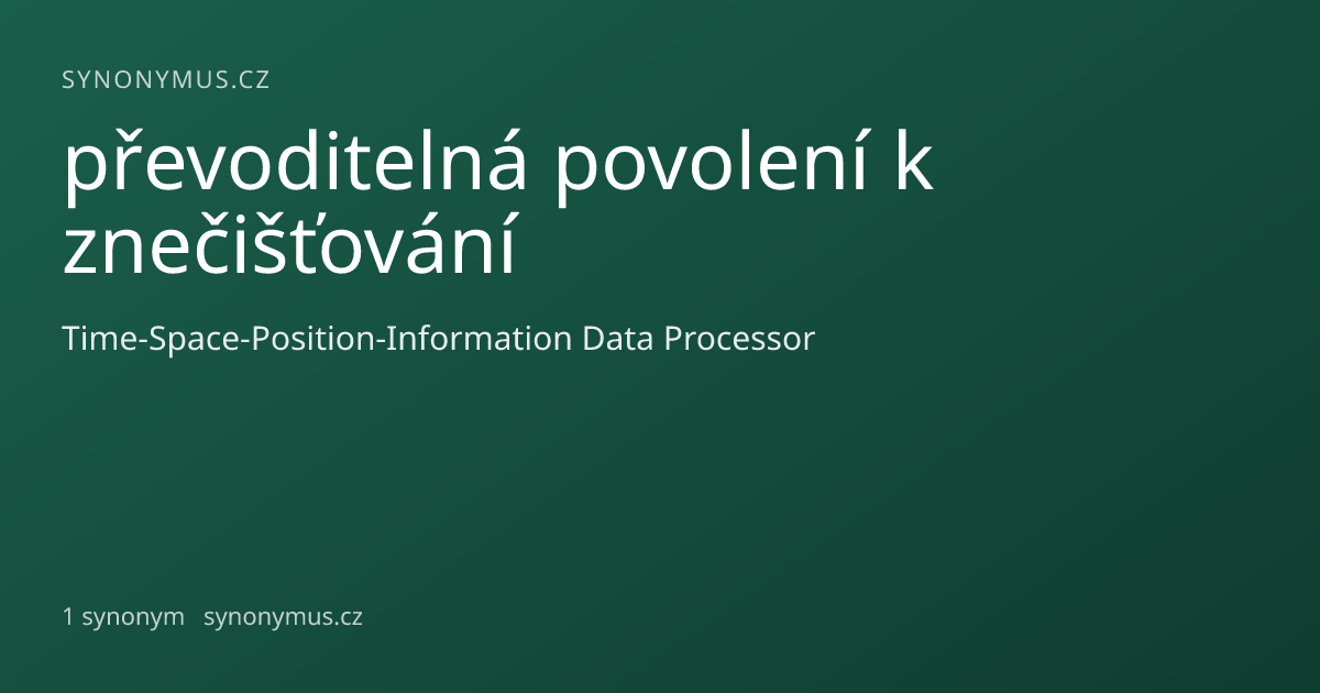 Náhled odkazu: převoditelná povolení k znečišťování