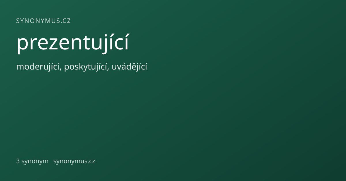 Náhled odkazu: prezentující