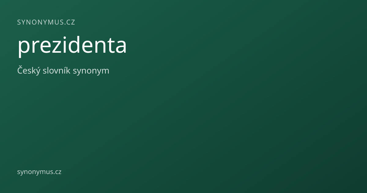 Náhled odkazu: prezidenta