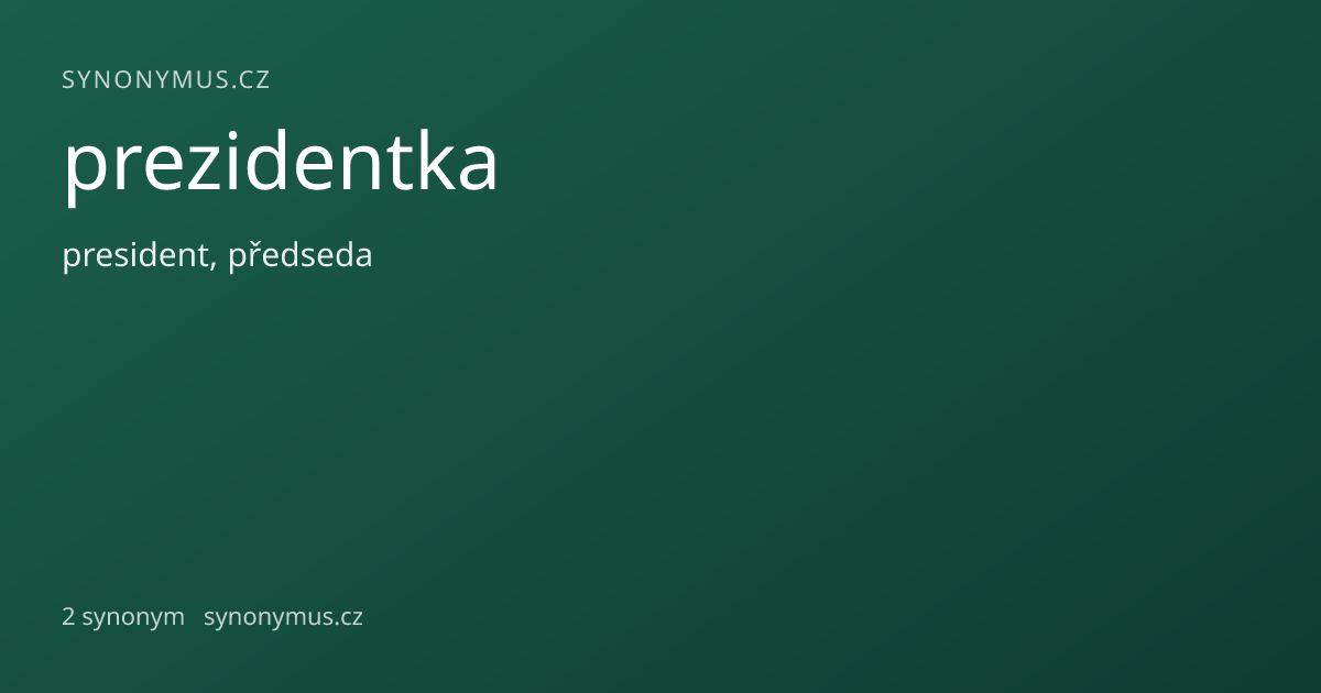 Náhled odkazu: prezidentka