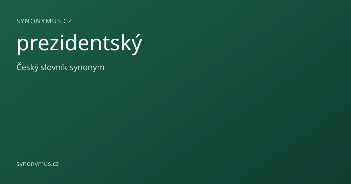 Náhled odkazu: prezidentský