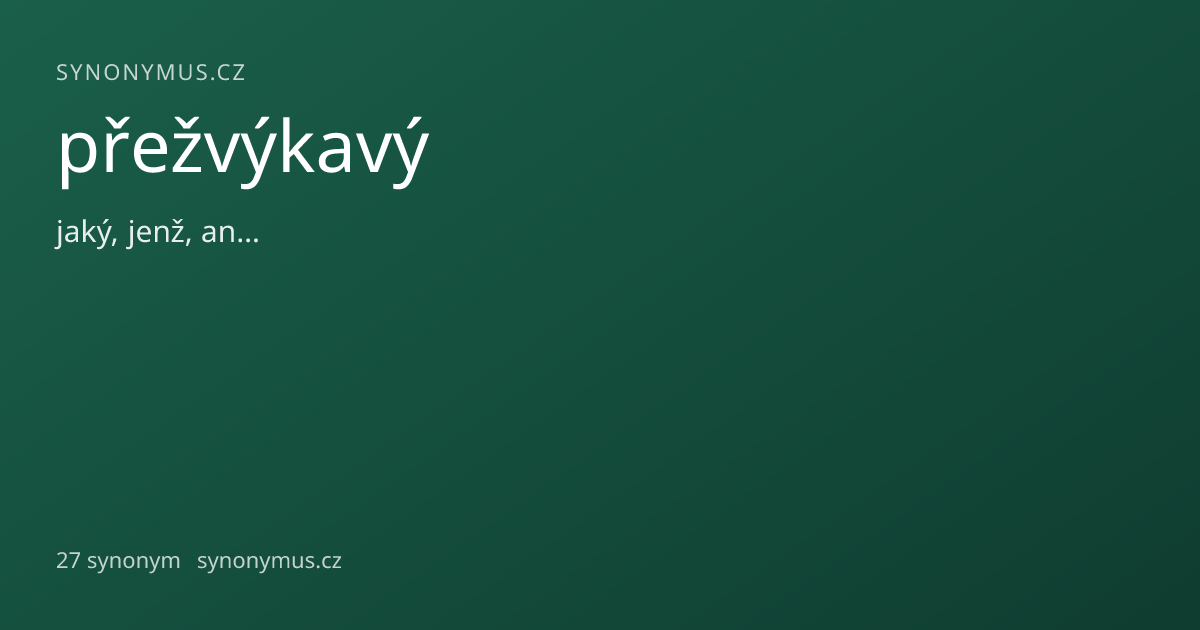 Náhled odkazu: přežvýkavý