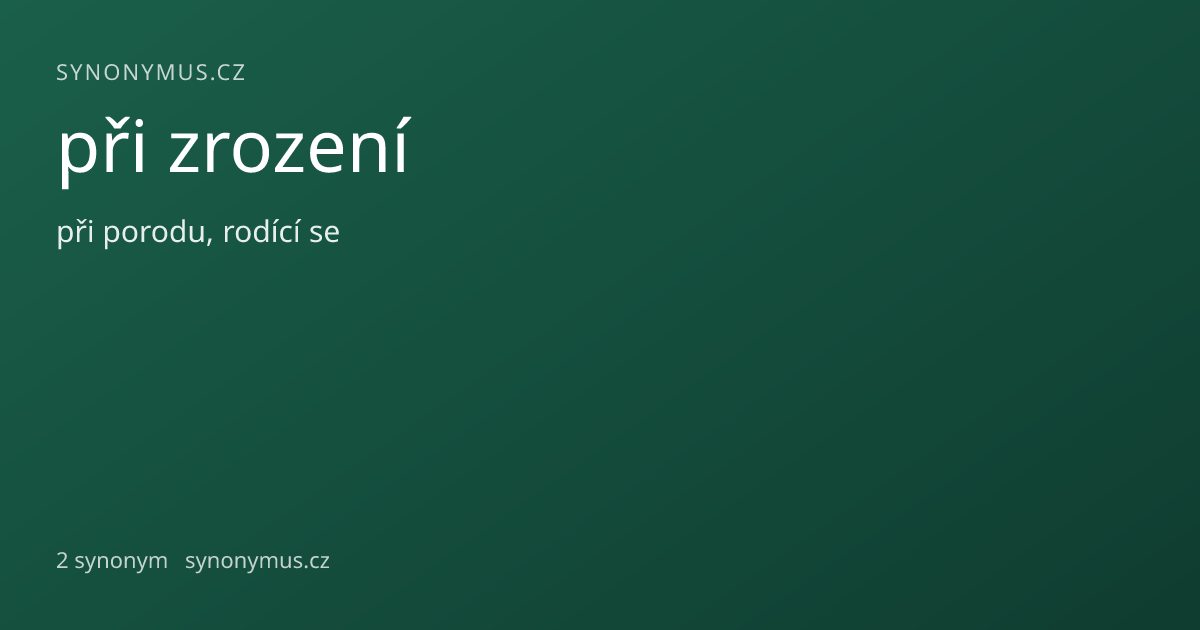 Náhled odkazu: při zrození
