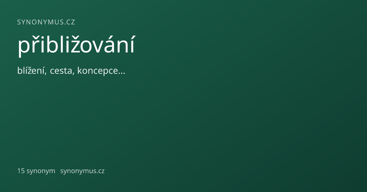 Náhled odkazu: přibližování