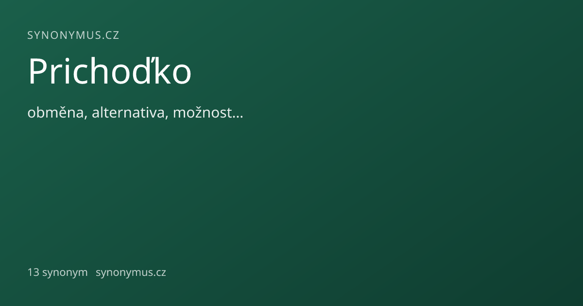 Náhled odkazu: Prichoďko