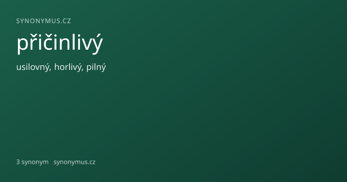 Náhled odkazu: přičinlivý