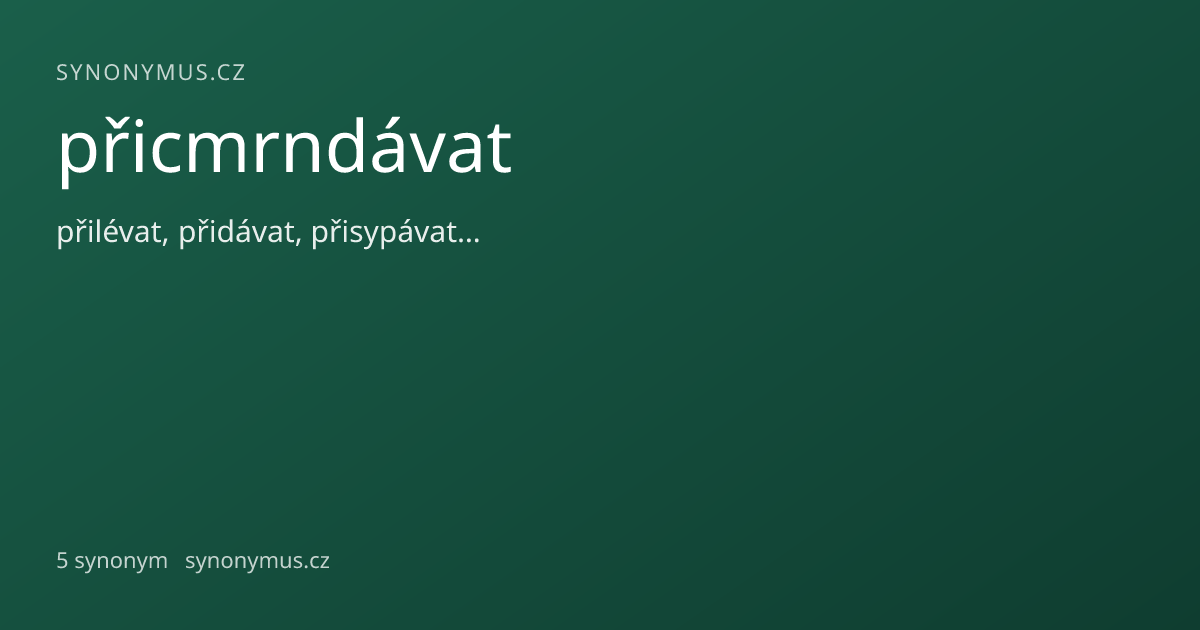 Náhled odkazu: přicmrndávat