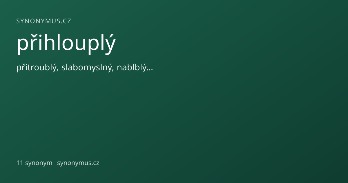 Náhled odkazu: přihlouplý