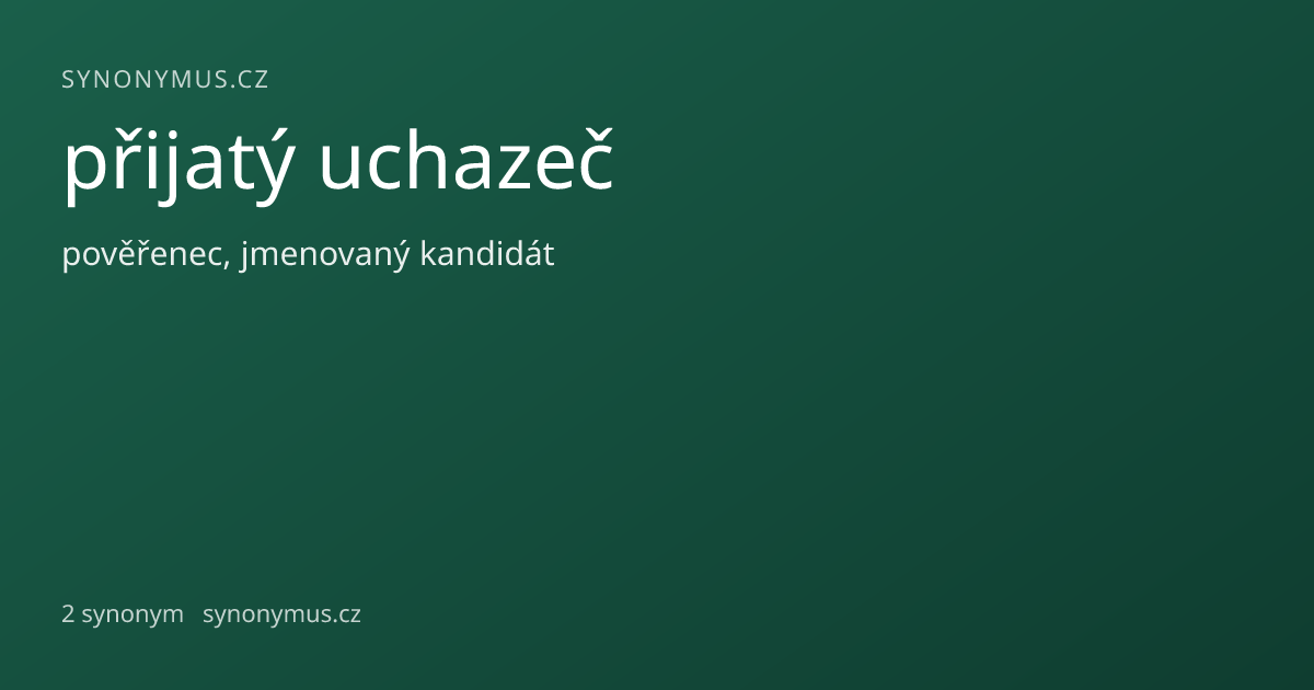 Náhled odkazu: přijatý uchazeč