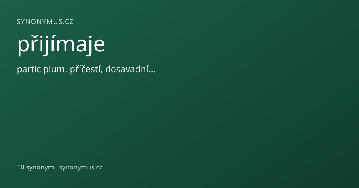 Náhled odkazu: přijímaje
