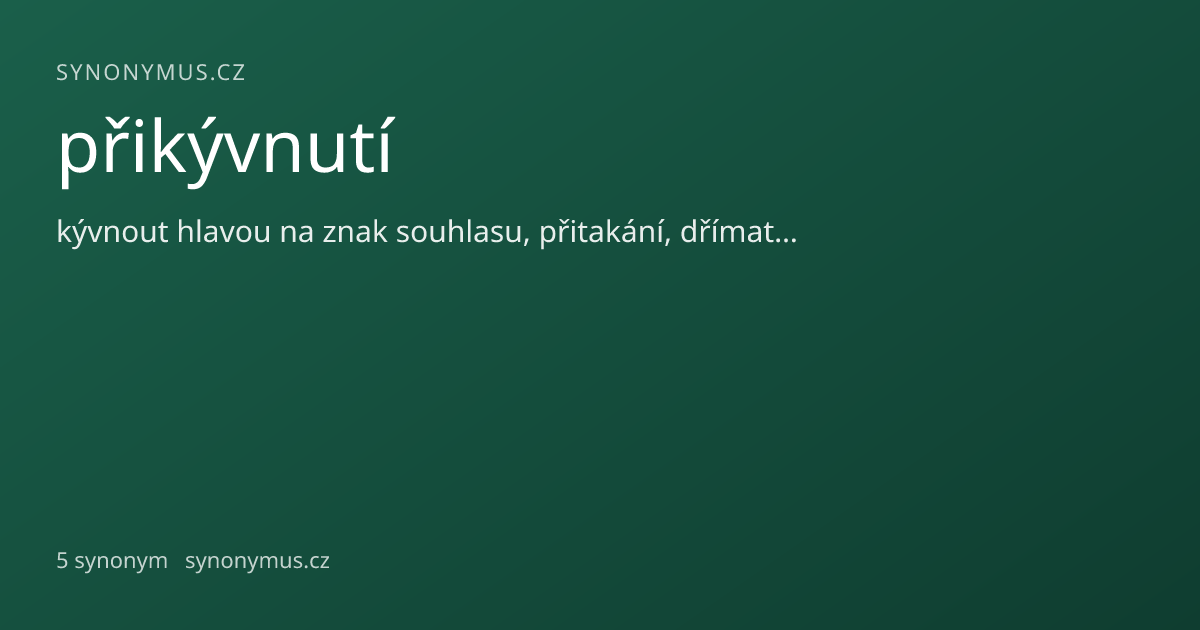 Náhled odkazu: přikývnutí