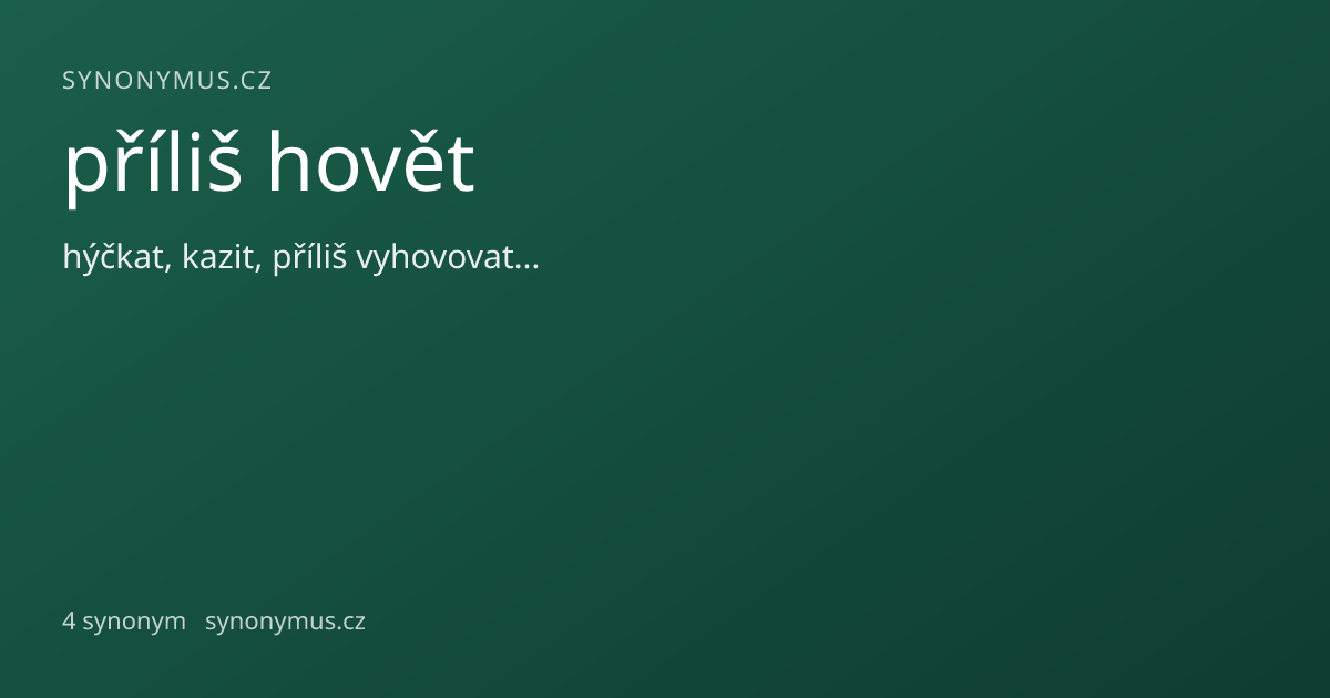 Náhled odkazu: příliš hovět